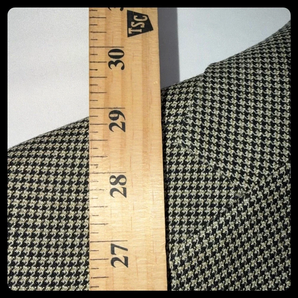 Hart Schaffner Marx Sport Coat Mens 42S Tan Houndstooth Blazer Professional